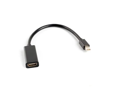 Адаптер, Lanberg adapter display port mini (m) -> HDMI (f), 20cm cable, black