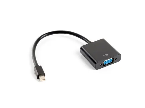 Adaptor, Lanberg DisplayPort mini (m) -> VGA (f), cablu 20cm, negru - 1