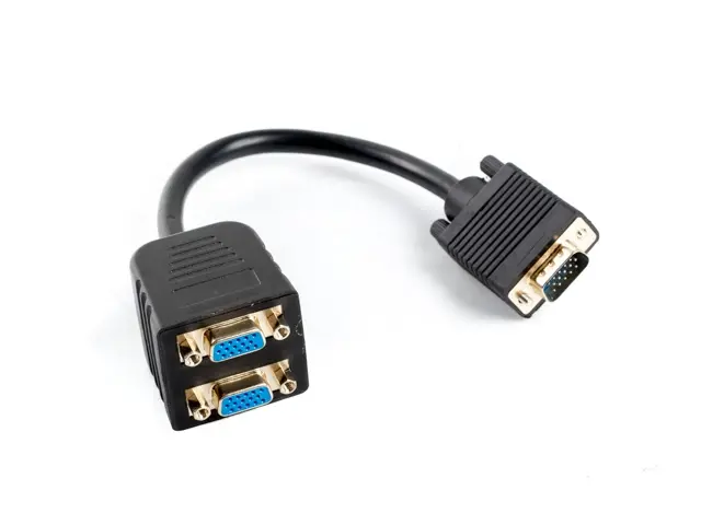 Адаптер, Lanberg adapter VGA -> VGAx2, 20cm