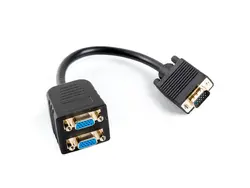 Адаптер, Lanberg adapter VGA -> VGAx2, 20cm