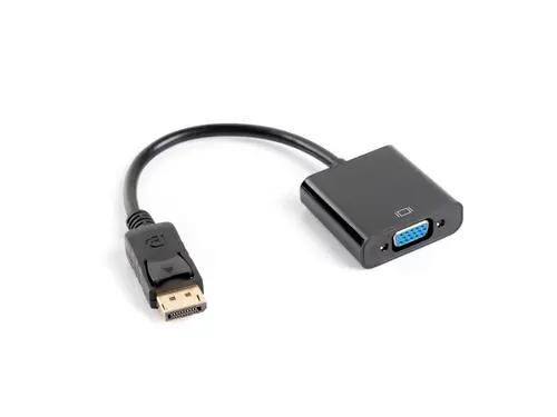 Адаптер, Lanberg adapter display port 1.1 -> VGA, 20cm cable, black