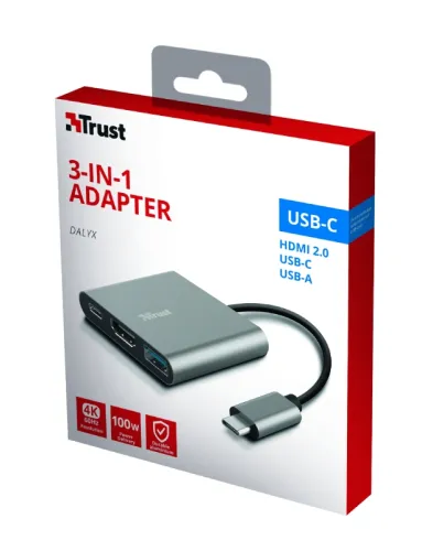 Адаптер, TRUST Dalyx 3-IN-1 USB-C Adapter - image 10