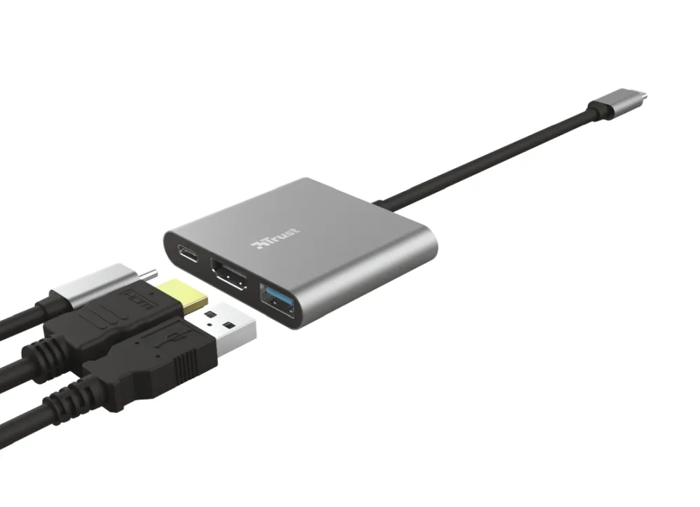 Адаптер, TRUST Dalyx 3-IN-1 USB-C Adapter - image 2