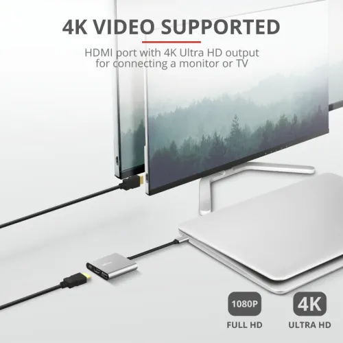 Адаптер, TRUST Dalyx 3-IN-1 USB-C Adapter - image 6