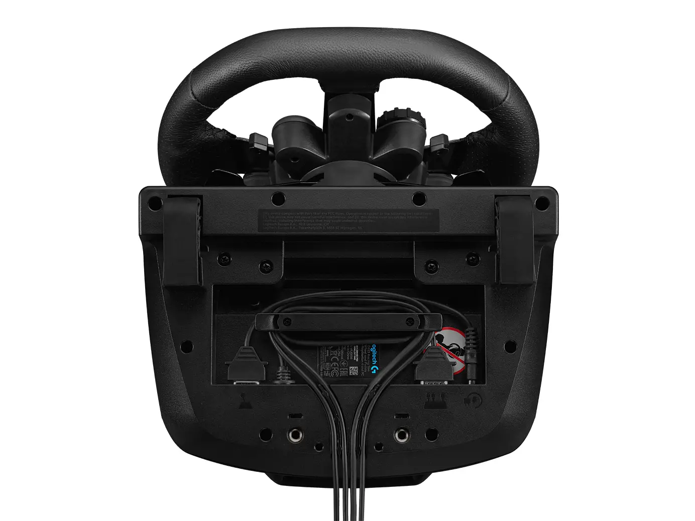 Волан, Logitech G923 Racing Wheel And Pedals, Play Station 4, PC, 900° Rotation, Trueforce Next-Gen Force Feedback, Dual Clutch (In Supported Games), Aluminium, Steel, Leather - image 5