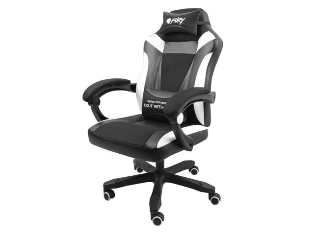Стол, Fury Gaming Chair Avenger M+ Black-White - image 1