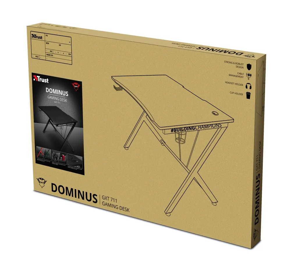 Бюро, TRUST GXT 711 Dominus Gaming Desk - image 10