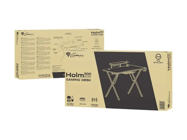 Birou, Genesis Gaming Desk Holm 300 RGB - image 7