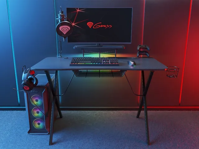 Бюро, Genesis Gaming Desk Holm 300 RGB - image 8