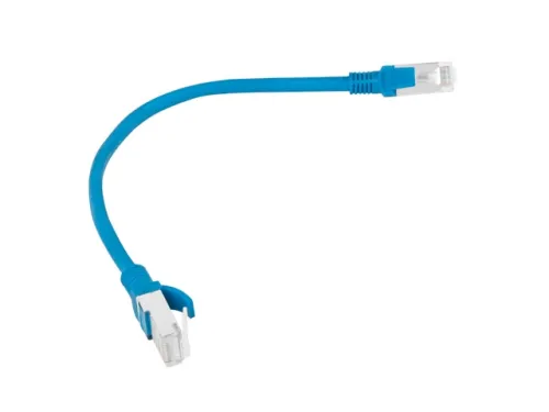 Кабел, Lanberg patch cord CAT.5E FTP 0.25m, blue - image 1