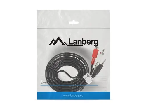 Καλώδιο, Lanberg mini jack 3.5mm (M) 3 pin -> 2X RCA (chinch) (M) 2m - 3