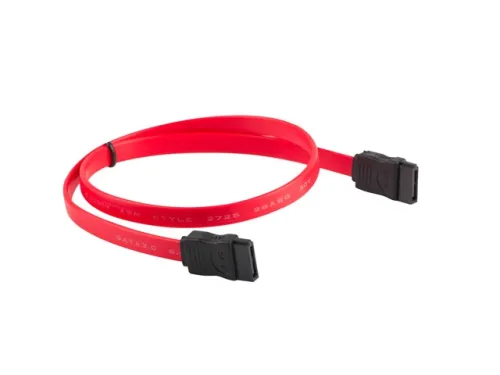 Кабел, Lanberg SATA DATA III (6GB/S) F/F cable 70cm, red - image 1
