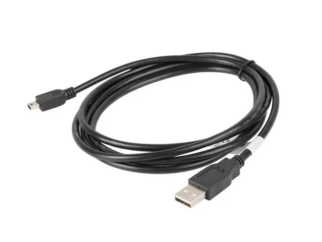 Кабел, Lanberg USB MINI-B(M) -> USB-A (M) 2.0 cable 1.8m, black (Canon) - image 1
