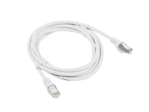 Кабел, Lanberg patch cord CAT.6 FTP 0.5m, white - image 1