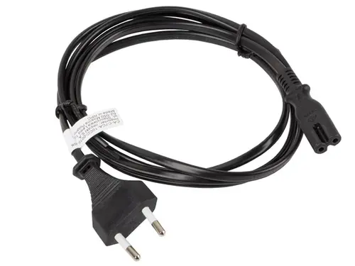 Кабел, Lanberg CEE 7/16 -> IEC 320 C7 EURO (RADIO) power cord 1.8m, black - image 1