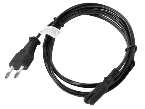 Кабел, Lanberg CEE 7/16 -> IEC 320 C7 EURO (RADIO) power cord 1.8m, black - image 2