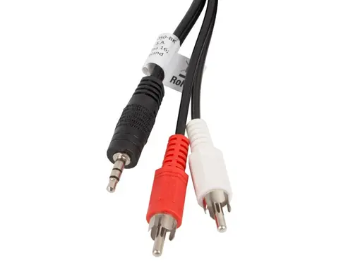 Cablu, Lanberg mini jack 3.5mm (M) 3 pin -> 2X RCA (chinch) (M) cablu 5m - 1