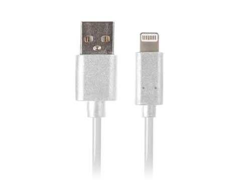 Кабел, Lanberg LIGHTNING(M) ->  USB-A (M) cable 1m, white - image 1