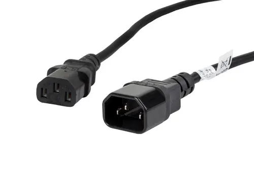 Кабел, Lanberg extension power supply cable IEC 320 C13 -> C14 1.8m VDE, black