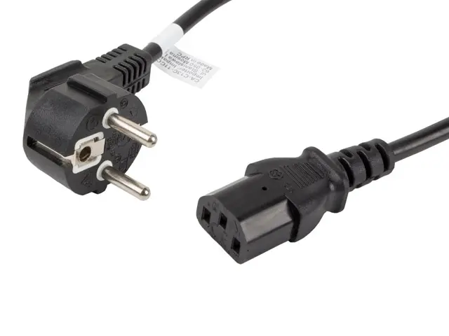 Кабел, Lanberg CEE 7/7 -> IEC 320 C13 power cord 1.8m VDE, black