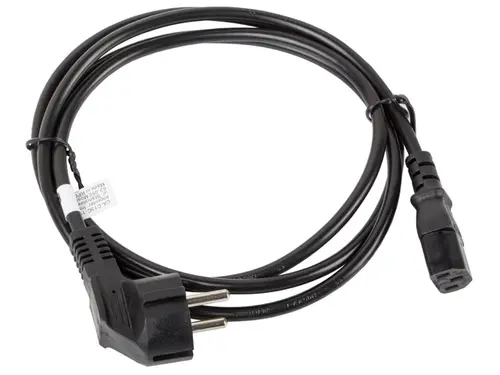 Кабел, Lanberg CEE 7/7 -> IEC 320 C13 power cord 1.8m VDE, black - image 2