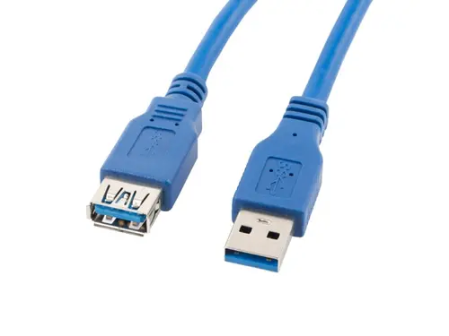 Cablu, Lanberg cablu prelungitor USB 3.0 AM-AF, 1.8m, albastru Cablu, Lanberg cablu prelungitor USB 3.0 AM-AF, 1.8m, albastru