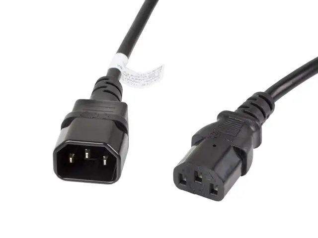 Кабел, Lanberg extension power supply cable IEC 320 C13 -> C14 3m VDE, black