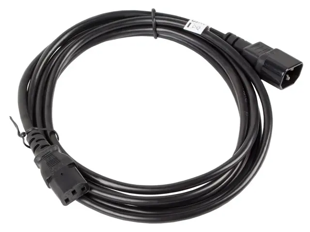 Кабел, Lanberg extension power supply cable IEC 320 C13 -> C14 3m VDE, black - image 2