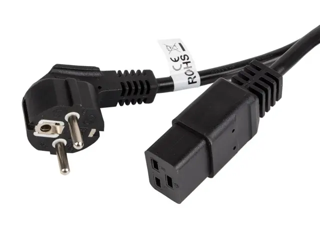 Cablu, Lanberg cablu de alimentare CEE 7/7 -> IEC 320 C19 16A 1.8m VDE, negru