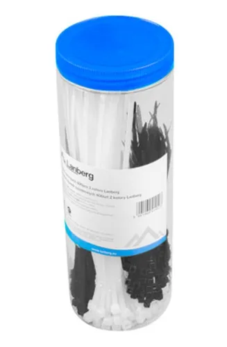 Кабелна връзка, Lanberg cable tie set 400pcs 2 colors - image 1