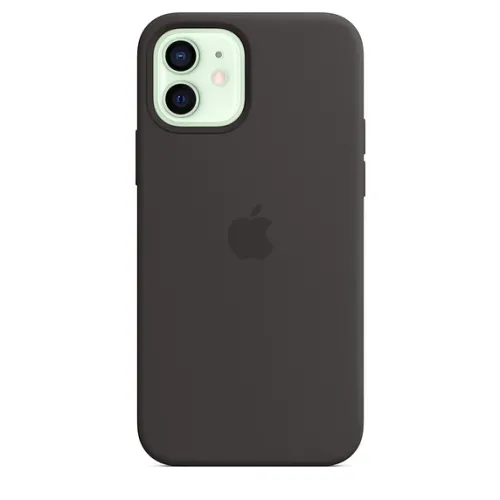 Калъф, Apple iPhone 12/12 Pro Silicone Case with MagSafe - Black - image 1