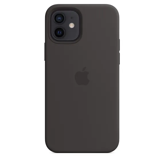 Калъф, Apple iPhone 12/12 Pro Silicone Case with MagSafe - Black - image 3