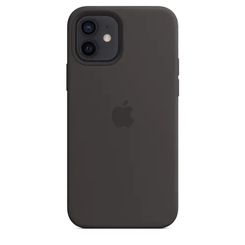 Калъф, Apple iPhone 12/12 Pro Silicone Case with MagSafe - Black - image 3