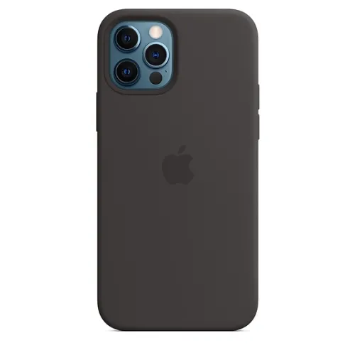 Калъф, Apple iPhone 12/12 Pro Silicone Case with MagSafe - Black - image 4