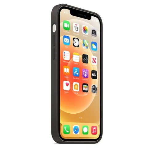 Калъф, Apple iPhone 12/12 Pro Silicone Case with MagSafe - Black - image 9