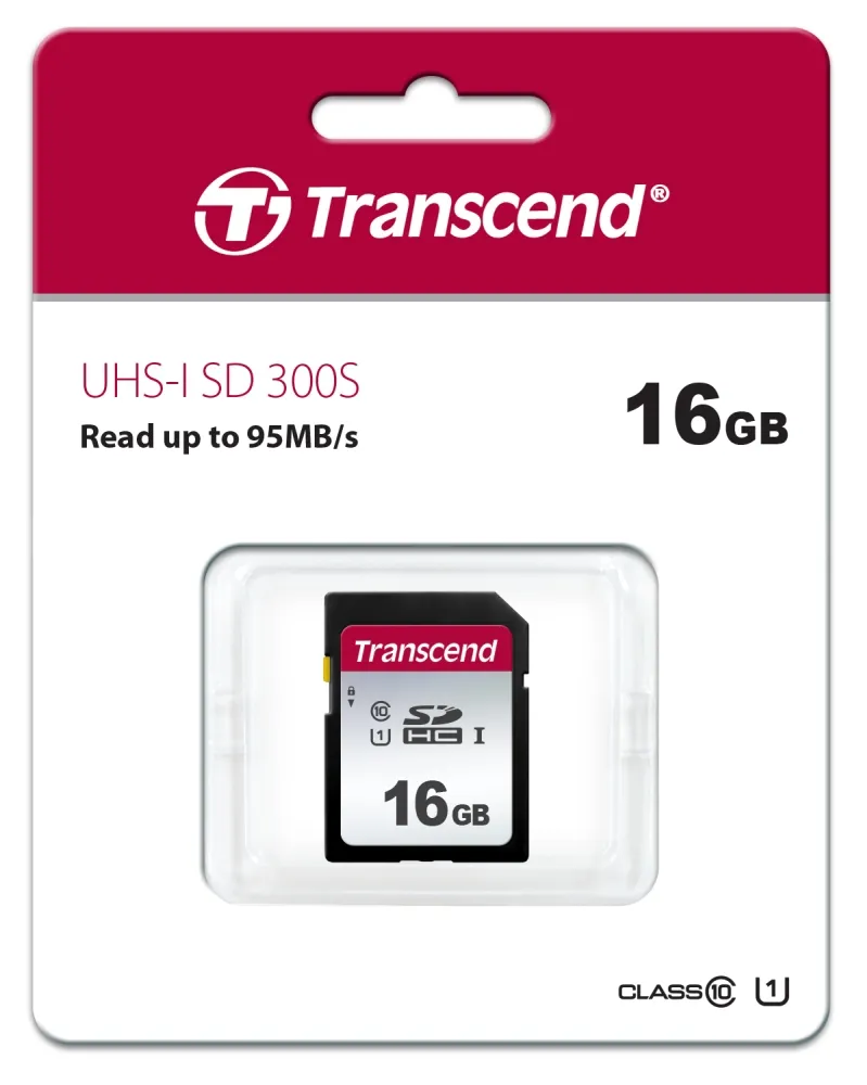 Памет, Transcend 16GB SD Card UHS-I U1 - image 1