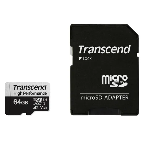 Памет, Transcend 64GB microSD with adapter UHS-I U3 A2
