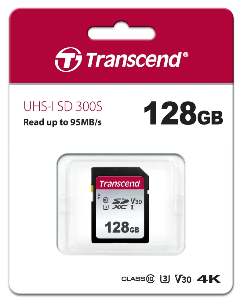 Памет, Transcend 128GB SD Card UHS-I U1 - image 1