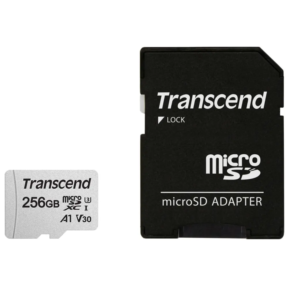 Μνήμη, Transcend 256GB microSD με αντάπτορα UHS-I U3 A1