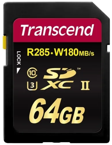 Памет, Transcend 64GB SDXC Class3 UHS-II Card