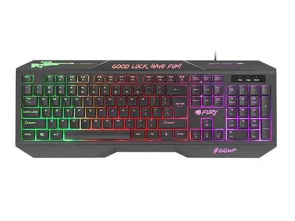Клавиатура, Fury Gaming Keyboard, Hellfire, 2 Backlight, US Layout