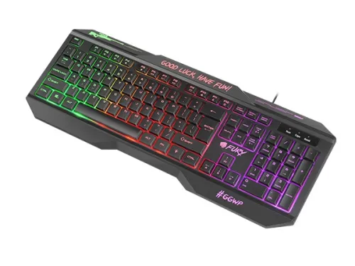 Клавиатура, Fury Gaming Keyboard, Hellfire, 2 Backlight, US Layout - image 1