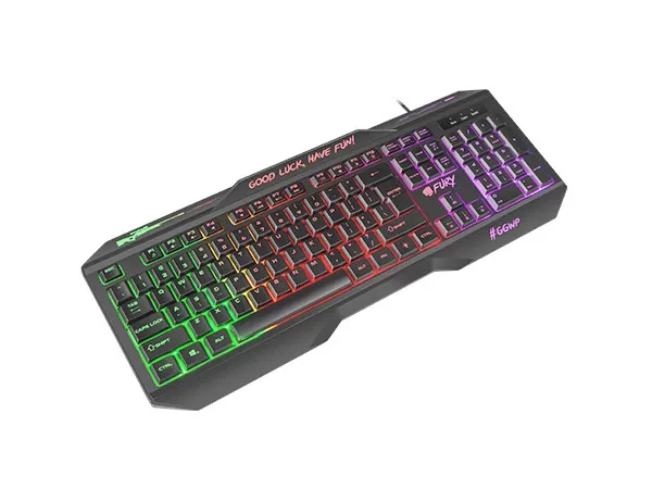 Клавиатура, Fury Gaming Keyboard, Hellfire, 2 Backlight, US Layout - image 2