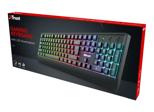Клавиатура, TRUST Ziva Gaming LED Keyboard US - image 4