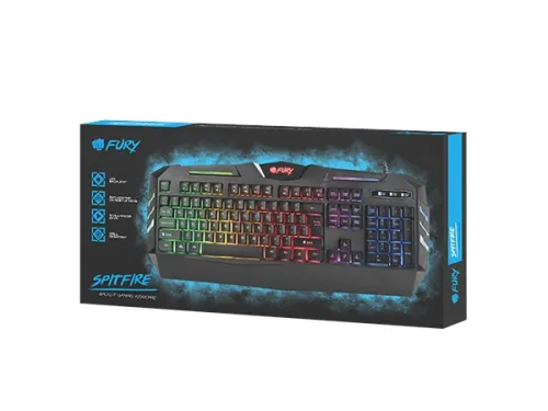 Клавиатура, Fury Gaming keyboard, Spitfire backlight, US layout - image 2