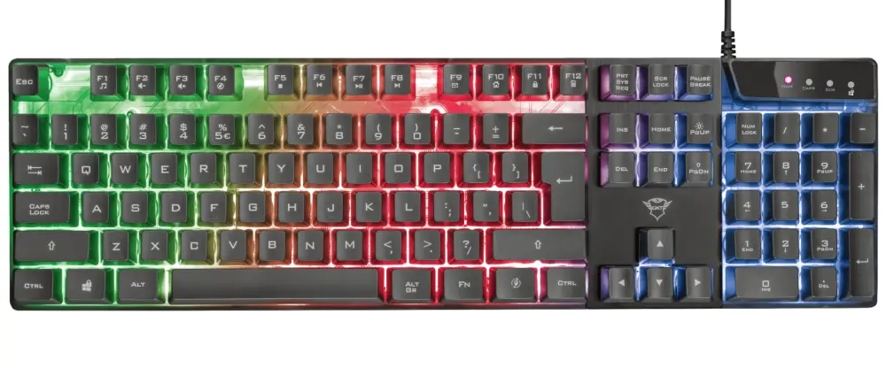 Πληκτρολόγιο, TRUST GXT 835 Azor για gaming, US - image 1