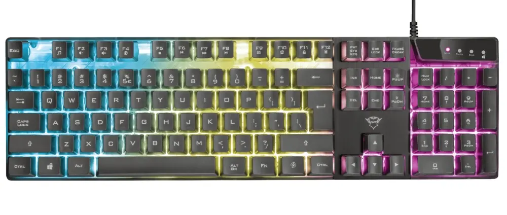 Tastatură, TRUST GXT 835 Azor pentru gaming, US - image 2