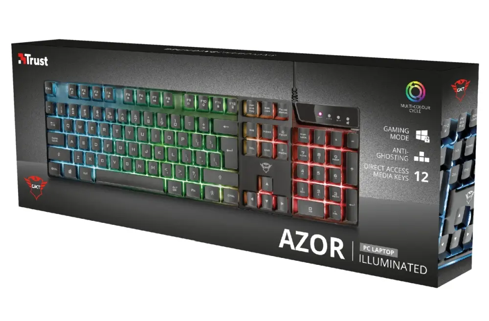 Клавиатура, TRUST GXT 835 Azor Gaming Keyboard US - image 6
