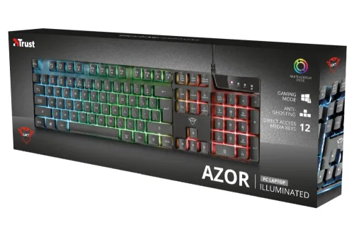 Клавиатура, TRUST GXT 835 Azor Gaming Keyboard US - image 6