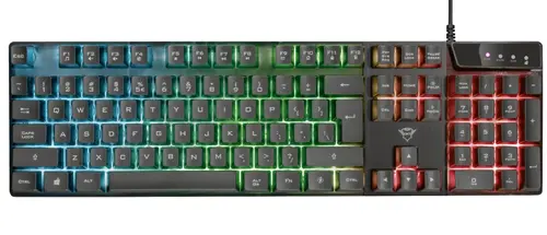 Tastatură, TRUST GXT 835 Azor pentru gaming, US - 1